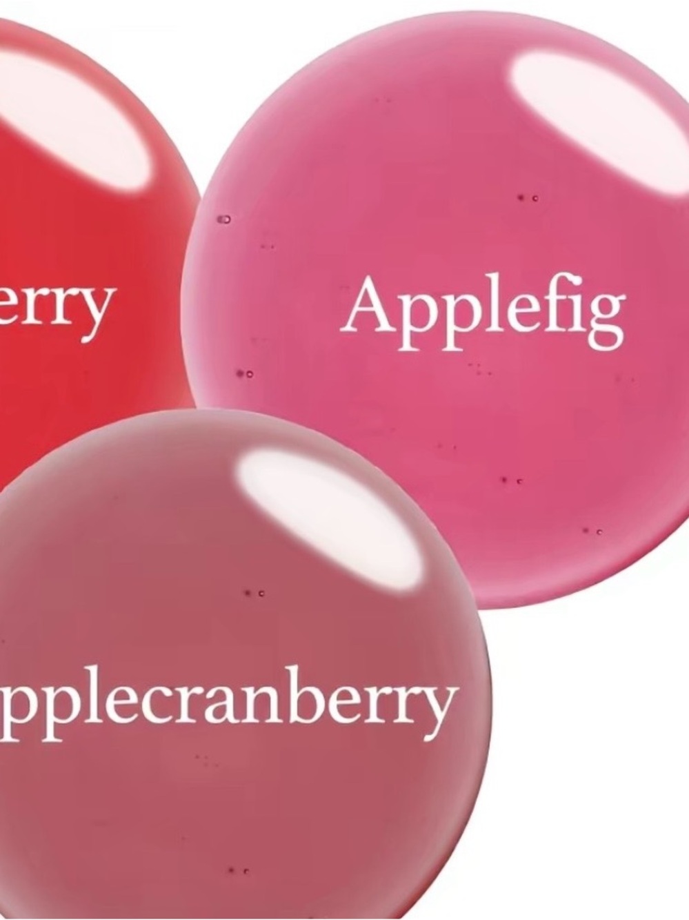 NOONI Korean  Lip   – Long-Lasting  Lip Stain apple cranberry& apple fig duo